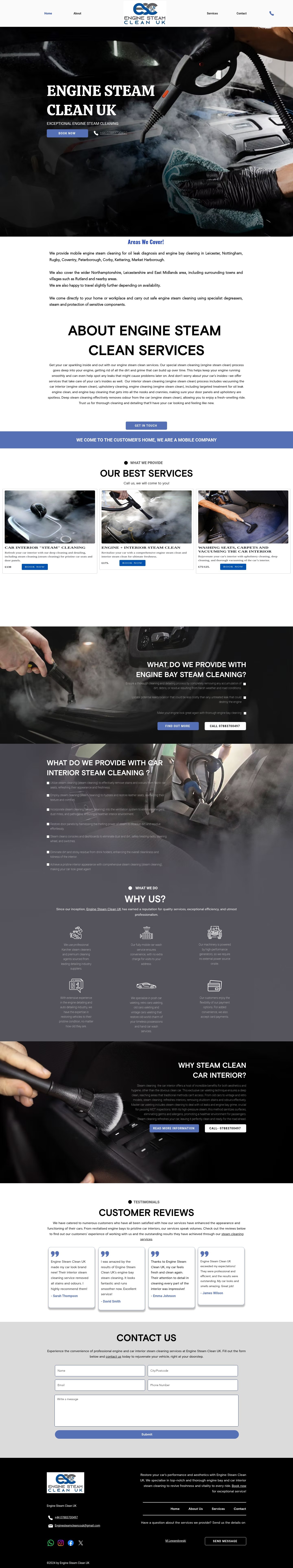 Engine Steam Clean old website